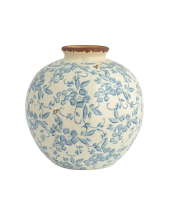 Terracotta Floral Vase